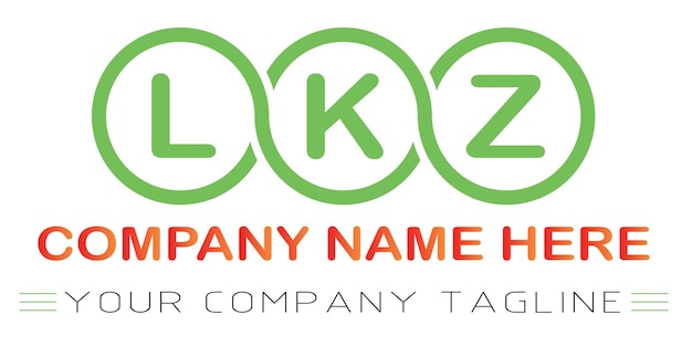 Diseño del logotipo de la letra LKZ