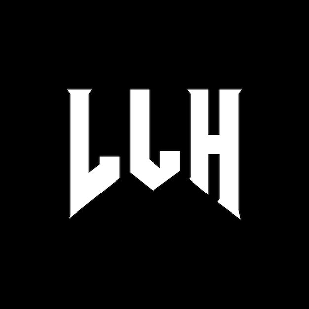 Diseño de logotipo de letra LLH para una empresa de tecnología Diseño de Logotipo LLH Combinación de colores blanco y negro Logo de LLH Vector de LLH Diseño de Icono de LLH Alfabeto de LLH Tipo de diseño de logotipo