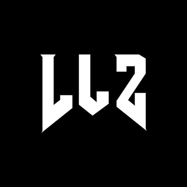 Diseño de logotipo de letra LLZ para la compañía de tecnología Diseño de Logotipo LLZ combinación de colores blanco y negro Diseño de diseño de logotipo LLZ Vector LLZ Diseño de icono LLZ Alfabeto LLZ Tipografía