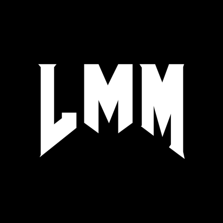Vector diseño de logotipo de letra lmm para una empresa de tecnología diseño de logotipo lmm combinación de colores blanco y negro lmm logotipo lmm vector lmm diseño lmm icono lmm alfabeto lmm tipografía diseño de logotipo