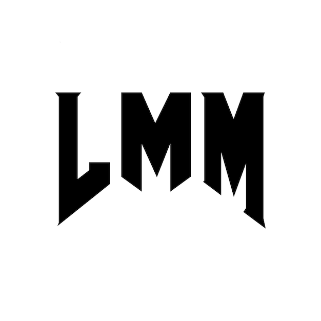 Diseño de logotipo de letra LMM para una empresa de tecnología Diseño de Logotipo LMM combinación de colores blanco y negro LMM logotipo LMM vector LMM diseño LMM icono LMM alfabeto LMM tipografía diseño de logotipo