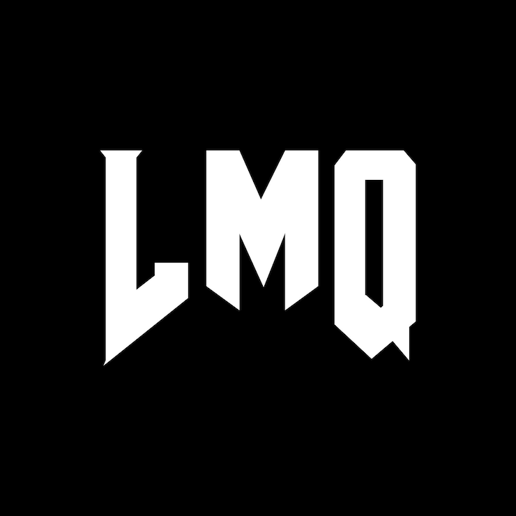 Vector diseño de logotipo de letra lmq para una empresa de tecnología diseño de logotipo lmq combinación de colores blanco y negro lmq logotipo vector lmq diseño lmq icono lmq alfabeto lmq tipografía diseño de logotipo