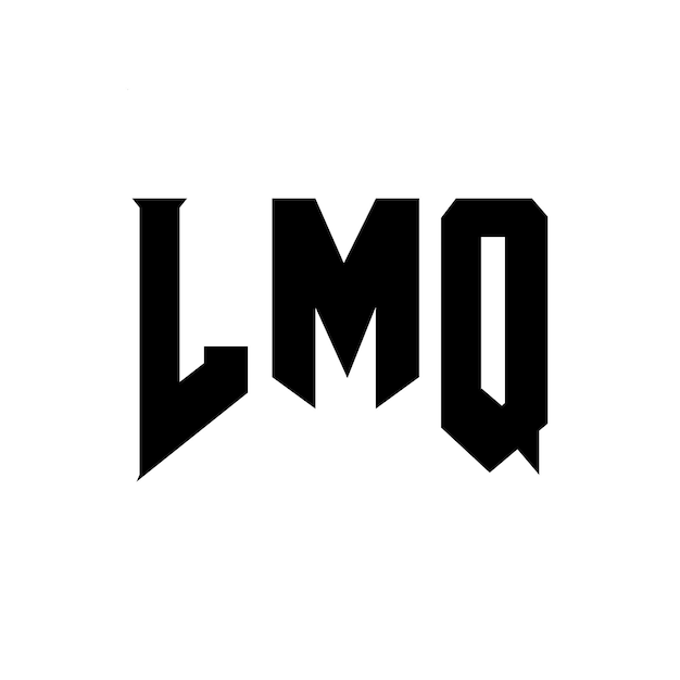 Diseño de logotipo de letra LMQ para una empresa de tecnología Diseño de Logotipo LMQ combinación de colores blanco y negro LMQ logotipo Vector LMQ diseño LMQ icono LMQ alfabeto LMQ tipografía diseño de logotipo
