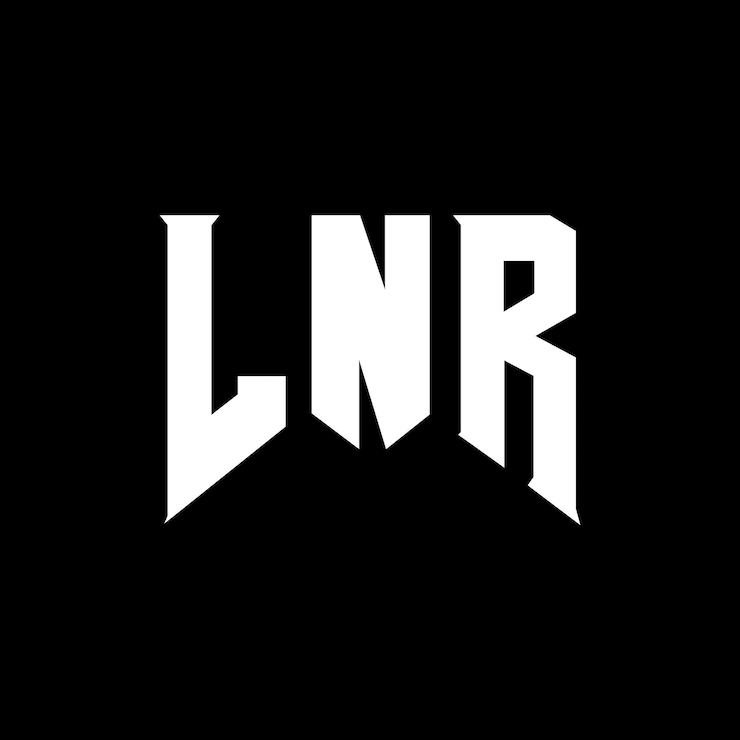 Vector diseño de logotipo de letra lnr para la empresa de tecnología lnr diseño de logotipo combinación de colores blanco y negro lnr logotipo lnr vector lnr diseño lnr icono lnr alfabeto lnr tipografía diseño del logotipo