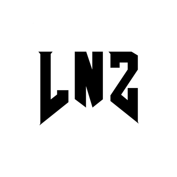 Vector diseño de logotipo de letra de lnz para una empresa de tecnología diseño del logotipo de ln z combinación de colores blanco y negro ln z logotipo ln z vector ln z diseño icono ln z alfabeto ln z tipografía diseño del logotipo