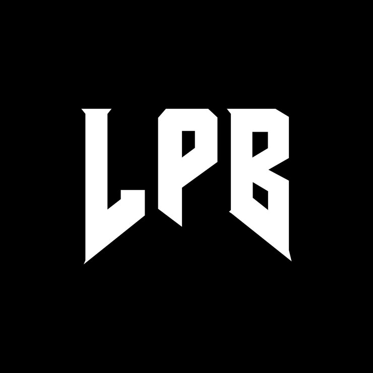 Vector diseño de logotipo de letra lpb para una empresa de tecnología diseño del logotipo lpb combinación de colores blanco y negro logotipo lpb vector lpb diseño del icono lpb alfabeto lpb tipografía diseño del logotipo