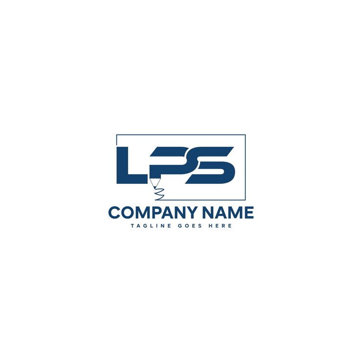 Vector diseño de logotipo de letra lps en ilustración diseños de caligrafía de logotipo vectorial para logotipo