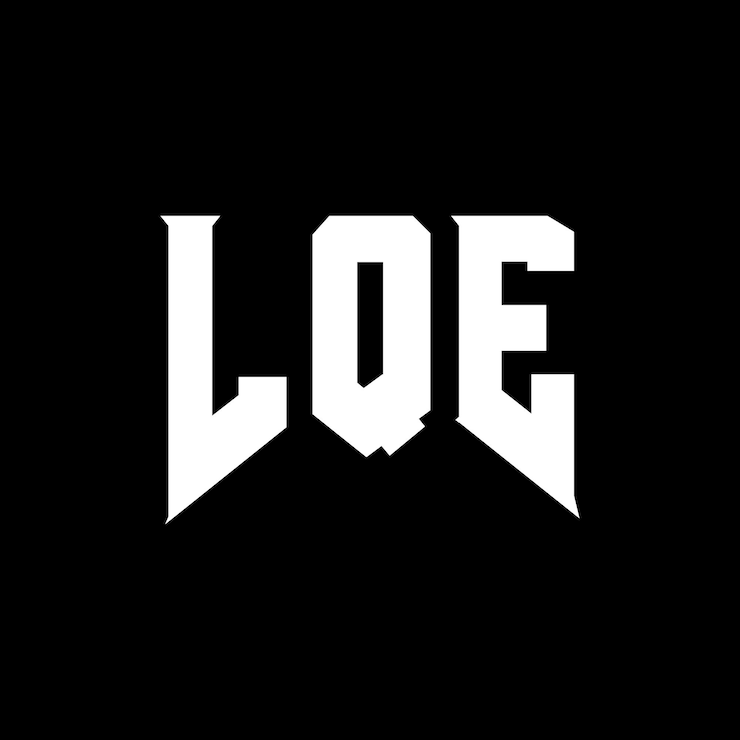 Vector diseño de logotipo de letra lqe para una empresa de tecnología diseño del logotipo lqe combinación de colores blanco y negro lqe logotipo vector lqe diseño lqe icono lqe alfabeto lqe tipografía diseño del logotipo