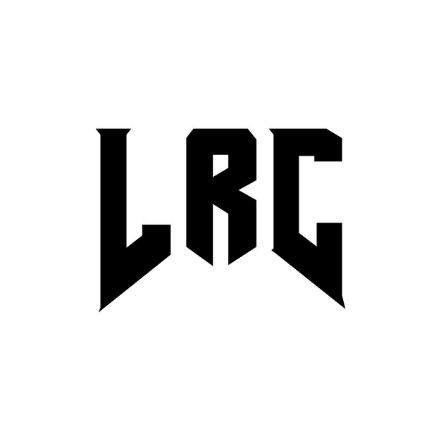 Diseño de logotipo de letra LRC para la empresa de tecnología LRC Diseño del logotipo LRC combinación de colores blanco y negro LRC Logotipo LRC vector LRC diseño LRC icono LRC alfabeto LRC tipografía diseño del logotipo