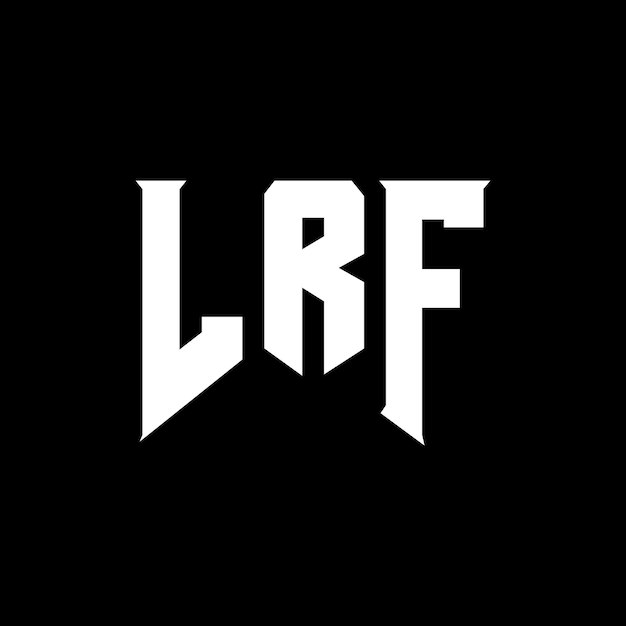 Diseño de logotipo de letra LRF para una empresa de tecnología LRF diseño de logotipo en blanco y negro combinación de colores LRF logotipo LRF vector LRF diseño LRF icono LRF alfabeto LRF tipografía diseño del logotipo