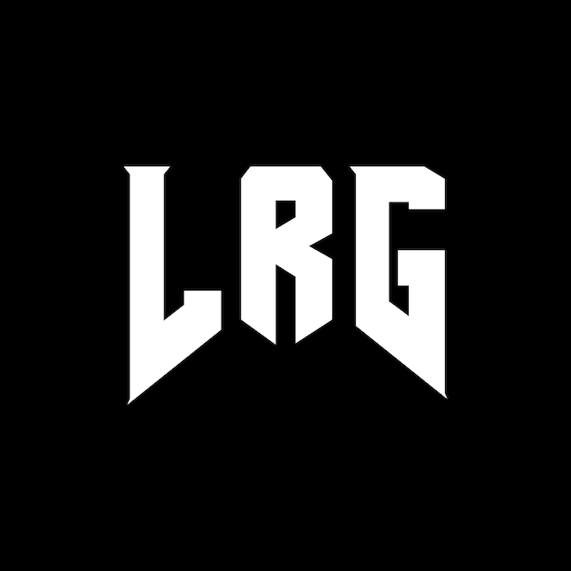 Diseño de logotipo de letra LRG para la compañía de tecnología LRG diseño de logotipo combinación de colores blanco y negro LRG logotipo LRG vector LRG diseño LRG icono LRG alfabeto LRG tipografía diseño de logotip