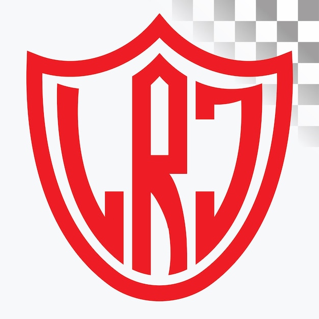 Diseño de logotipo de letra LRJ