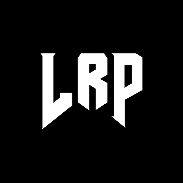 Diseño de logotipo de letra LRP para una empresa de tecnología Diseño del logotipo LRP combinación de colores blanco y negro Logotipo LRP Vector LRP Diseño del icono LRP Alfabeto LRP Tipografía diseño del logotipo