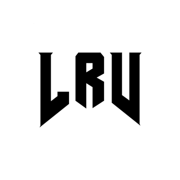 Diseño de logotipo de letra LRV para una empresa de tecnología LRV diseño de logotipo combinación de colores blanco y negro LRV logotipo LRV vector LRV diseño LRV icono LRV alfabeto LRV tipografía diseño de logotip