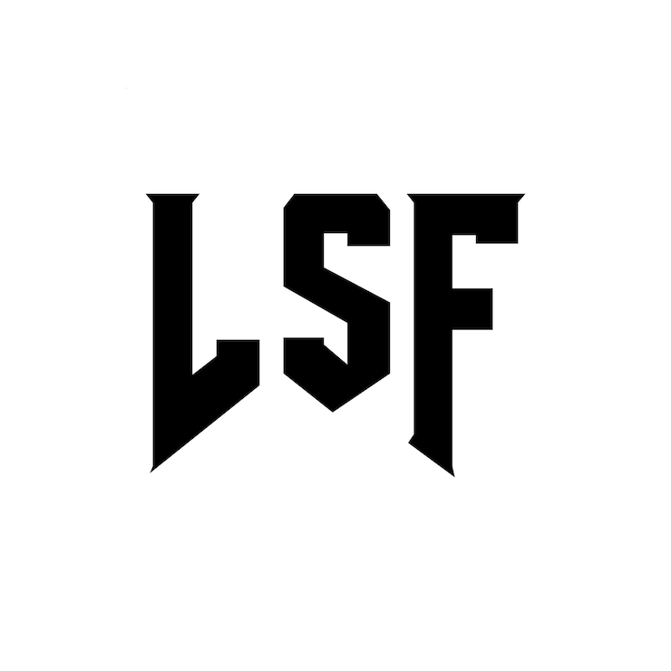 Vector diseño de logotipo de letra lsf para la compañía de tecnología lsf diseño de logotipo combinación de colores blanco y negro lsf logotipo lsf vector lsf diseño lsf icono lsf alfabeto lsf tipografía diseño de logotip