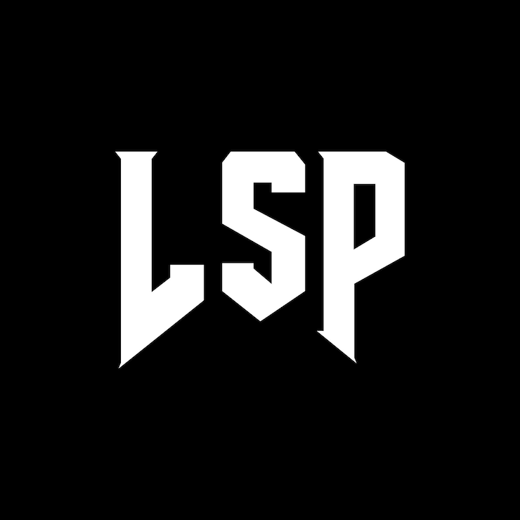 Vector diseño de logotipo de letra lsp para una empresa de tecnología diseño del logotipo lsp combinación de colores blanco y negro logotipo lsp vector lsp diseño del icono lsp alfabeto lsp tipografía diseño del logotipo