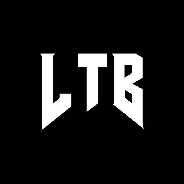 Diseño de logotipo de letra LTB para una empresa de tecnología Diseño del logotipo LTB combinación de colores blanco y negro Logotipo LTB Vector LTB Diseño del icono LTB Alfabeto LTB Tipo de logotipo