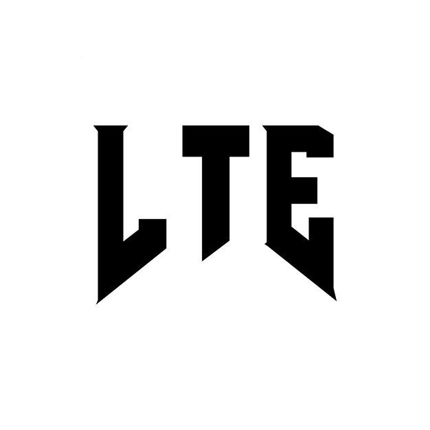 Diseño de logotipo de letra LTE para una empresa de tecnología Diseño del logotipo LTE combinación de colores blanco y negro LTE logotipo LTE vector LTE diseño LTE icono LTE alfabeto LTE tipografía diseño del logotipo