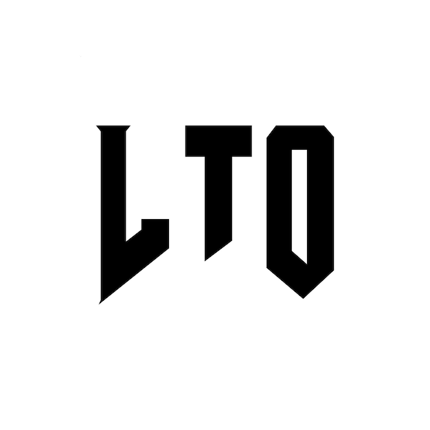 Diseño de logotipo de letra LTO para una empresa de tecnología LTO diseño de logotipo en blanco y negro combinación de colores LTO logotipo LTO vector LTO diseño LTO icono LTO alfabeto LTO tipografía diseño de Logotipo