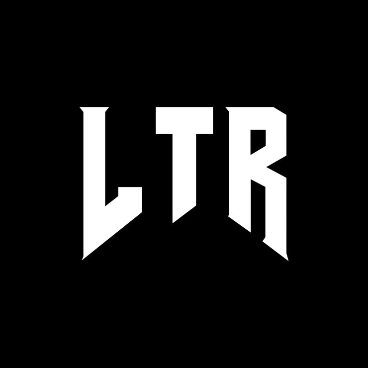 Vector diseño de logotipo de letra ltr para la compañía de tecnología ltr diseño de logotipo negro y blanco combinación de colores ltr logotipo ltr vector ltr diseño ltr icono ltr alfabeto ltr tipografía diseño del logotipo