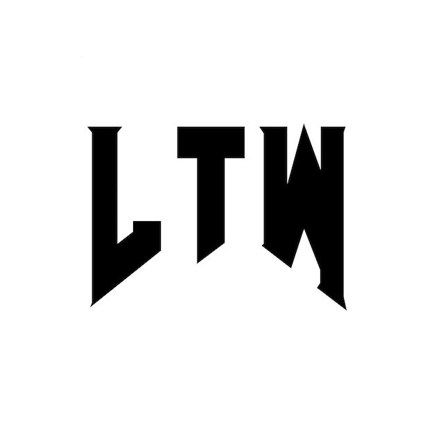 Diseño de logotipo de letra LTW para una empresa de tecnología Diseño del logotipo LTW combinación de colores blanco y negro LTW logotipo Vector LTW diseño LTW icono LTW alfabeto LTW tipografía diseño del logotipo