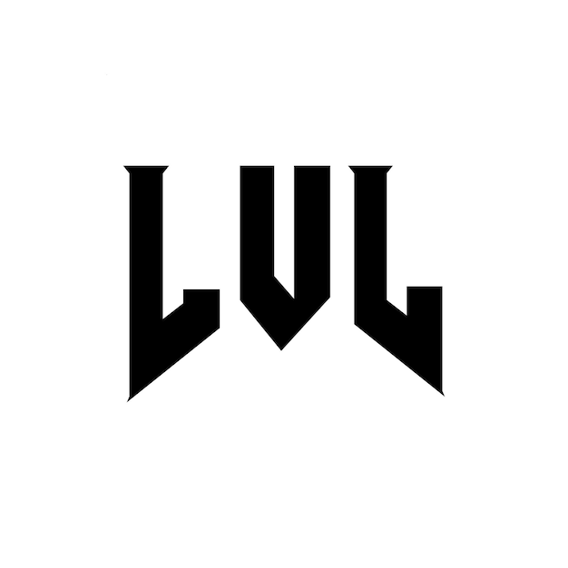 Diseño de logotipo de letra LVL para una empresa de tecnología Diseño del logotipo LVL combinación de colores blanco y negro Logotipo LVL Vector LVL Diseño del icono LVL Alfabeto LVL Tipografía diseño del logotipo