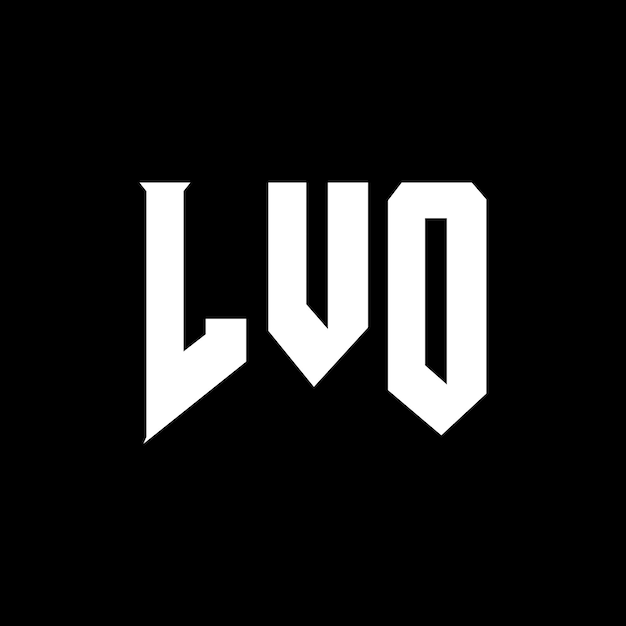 Diseño de logotipo de letra LVO para una empresa de tecnología LVO diseño de logotipo combinación de colores blanco y negro LVO logotipo LVO vector LVO diseño LVO icono LVO alfabeto LVO tipografía diseño del logotipo