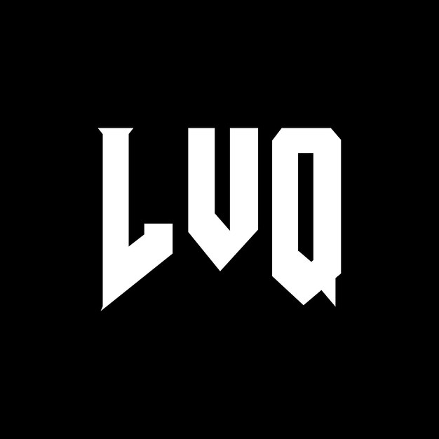 Diseño de logotipo de letra LVQ para una empresa de tecnología LVQ diseño de logotipo en blanco y negro combinación de colores LVQ logotipo LVQ vector LVQ diseño LVQ icono LVQ alfabeto LVQ tipografía diseño del logotipo