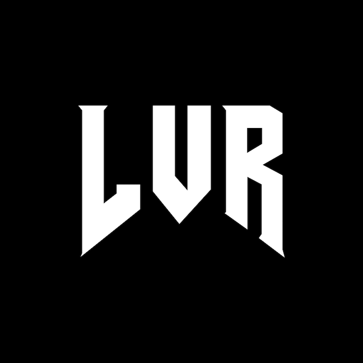 Vector diseño de logotipo de letra lvr para una empresa de tecnología lvr diseño de logotipo combinación de colores blanco y negro lvr logotipo lvr vector lvr diseño lvr icono lvr alfabeto lvr tipografía diseño de logotip