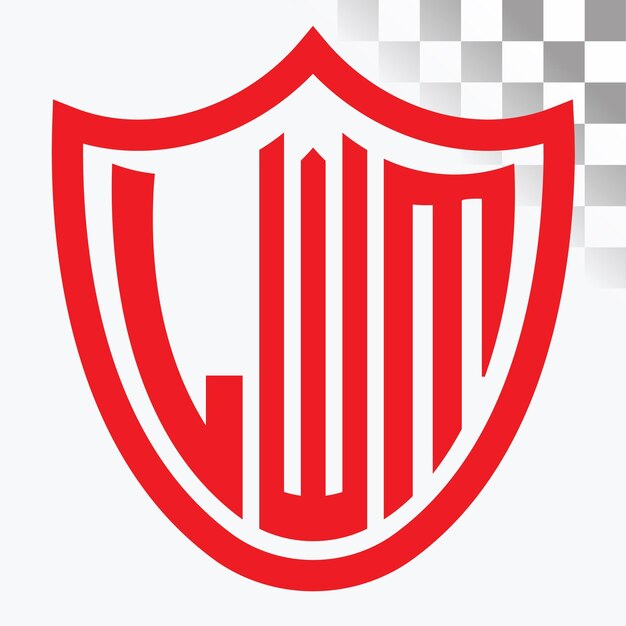 Diseño del logotipo de la letra LWM