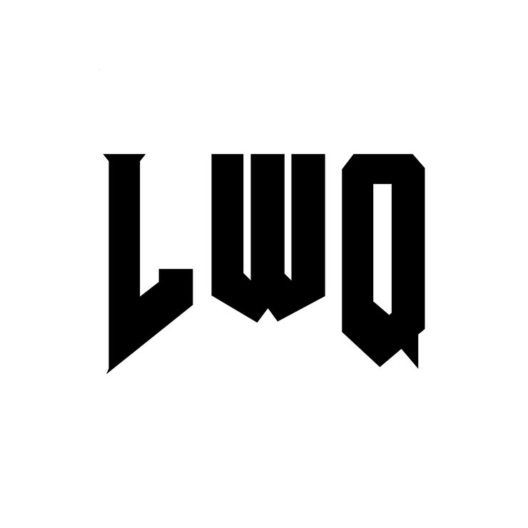 Vector diseño de logotipo de letra lwq para una empresa de tecnología diseño del logotipo lwq combinación de colores blanco y negro lwq logotipo vector lwq diseño lwq icono lwq alfabeto lwq tipografía diseño del logotipo