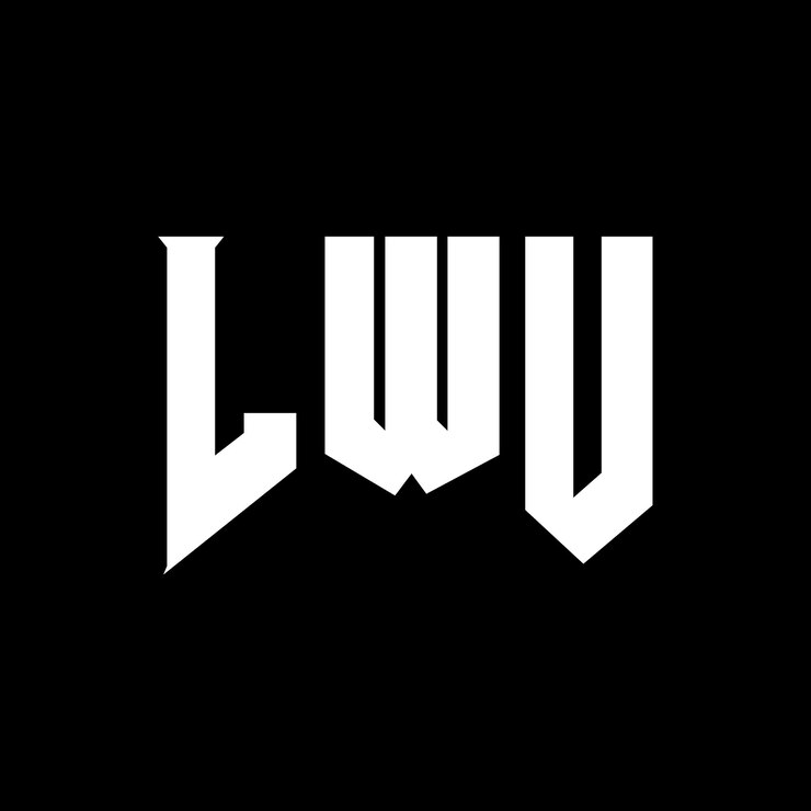 Vector diseño de logotipo de letra lwu para una empresa de tecnología diseño del logotipo lwu combinación de colores blanco y negro lwu logo lwu vector lwu diseño del icono lwu alfabeto lwu tipografía diseño del logotipo