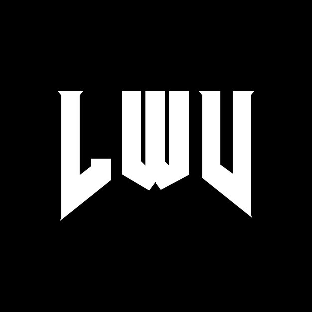 Diseño de logotipo de letra LWV para una empresa de tecnología Diseño del logotipo LWV combinación de colores blanco y negro LWV logotipo Vector LWV diseño LWV icono LWV alfabeto LWV tipografía diseño del logotipo