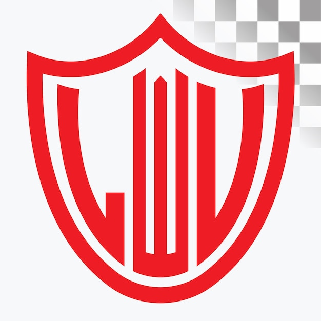 Diseño del logotipo de la letra LWV