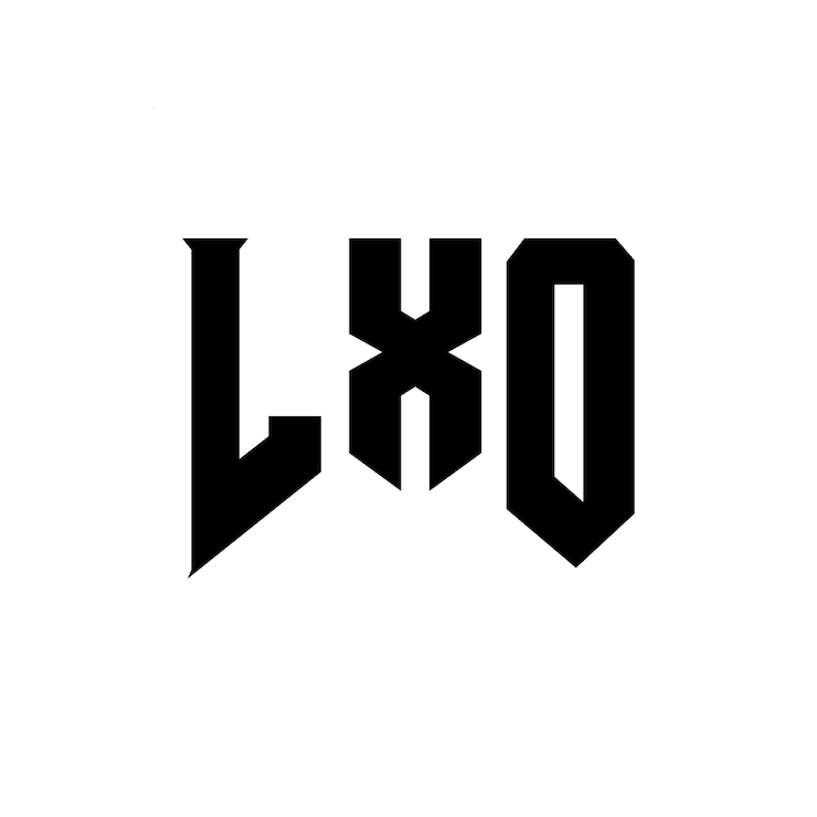 Vector diseño de logotipo de letra lxo para una empresa de tecnología diseño del logotipo lxo combinación de colores blanco y negro lxo logotipo vector lxo diseño lxo icono lxo alfabeto lxo tipografía diseño del logotipo