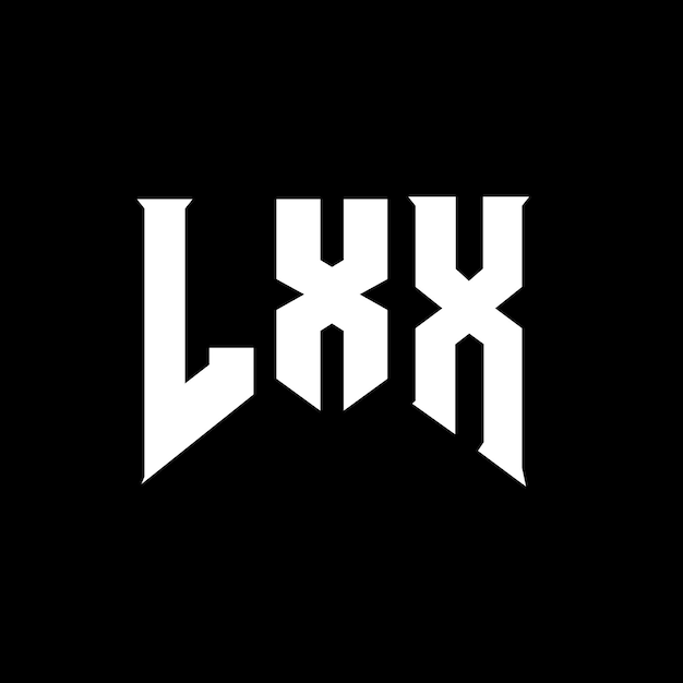 Diseño de logotipo de letra LXX para una empresa de tecnología Diseño de Logotipo LXX combinación de colores blanco y negro LXX logotipo LXX vector LXX diseño LXX icono LXX alfabeto LXX tipografía diseño de logotipo