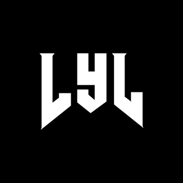 Diseño de logotipo de letra LYL para una empresa de tecnología Diseño del logotipo LYL combinación de colores blanco y negro LYL logotipo Vector LYL diseño LYL icono LYL alfabeto LYL tipografía diseño del logotipo