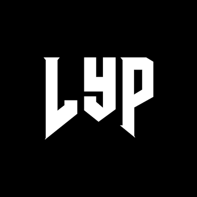 Diseño de logotipo de letra LYP para una empresa de tecnología Diseño del logotipo LYP combinación de colores blanco y negro Logotipo LYP Vector LYP Diseño del icono LYP Alfabeto LYP Tipografía diseño del logotipo