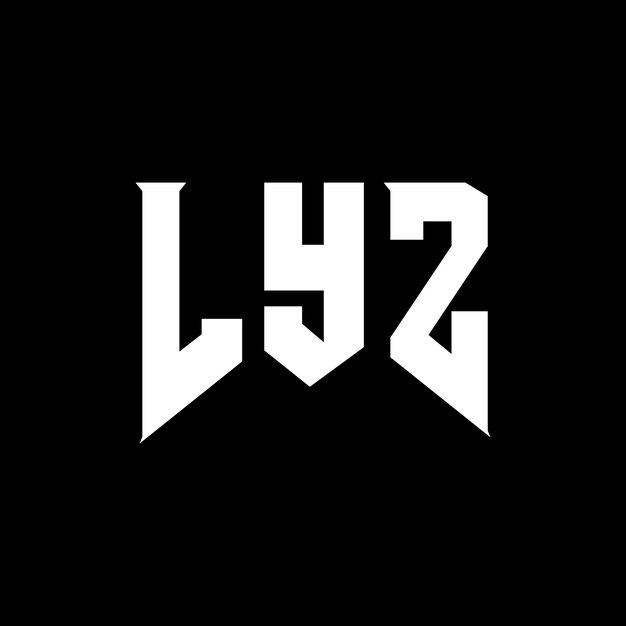Diseño de logotipo de letra LYZ para una empresa de tecnología Diseño del logotipo LYZ combinación de colores blanco y negro LYZ logotipo Vector LYZ diseño LYZ icono LYZ alfabeto LYZ tipografía diseño del logotipo
