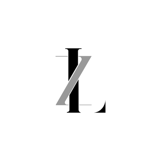 Diseño de logotipo de letra LZ