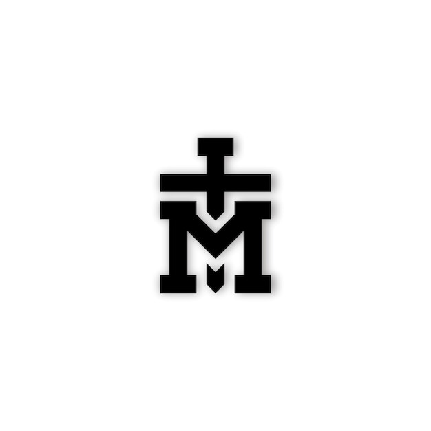 DISEÑO DE LOGOTIPO LETRA M Y ESPADA