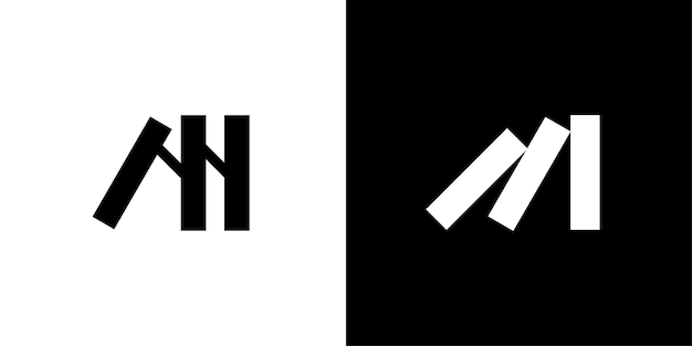 Diseño del logotipo de la letra M Icon de caída de Dominos