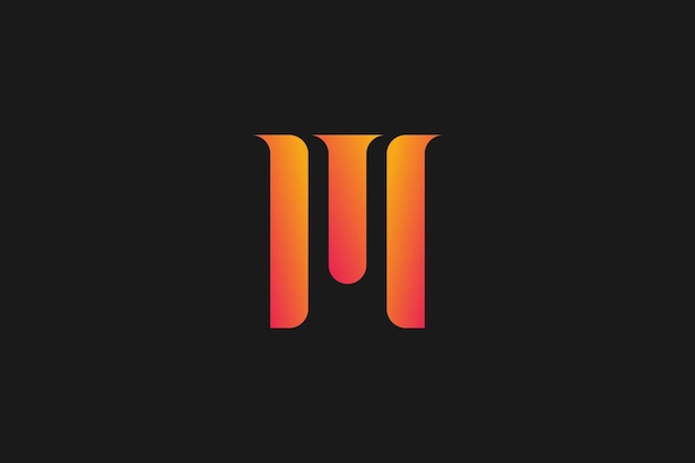 Diseño del logotipo de la letra m con las iniciales de su negocio.