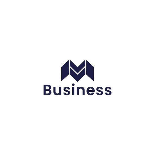 Diseño del logotipo de la letra M o MM con fondo blanco diseño del logotipo WW