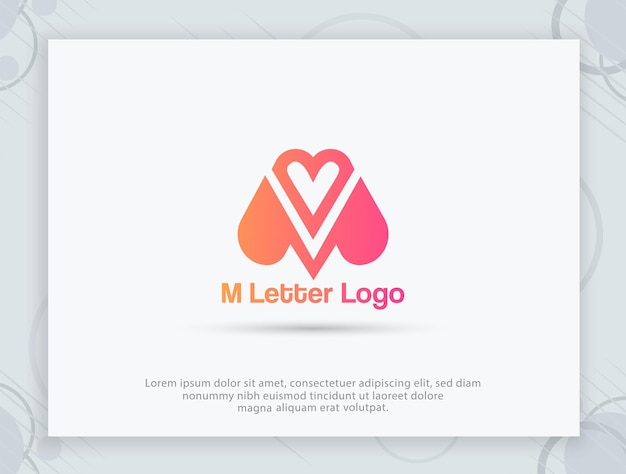 Diseño de logotipo de letra M