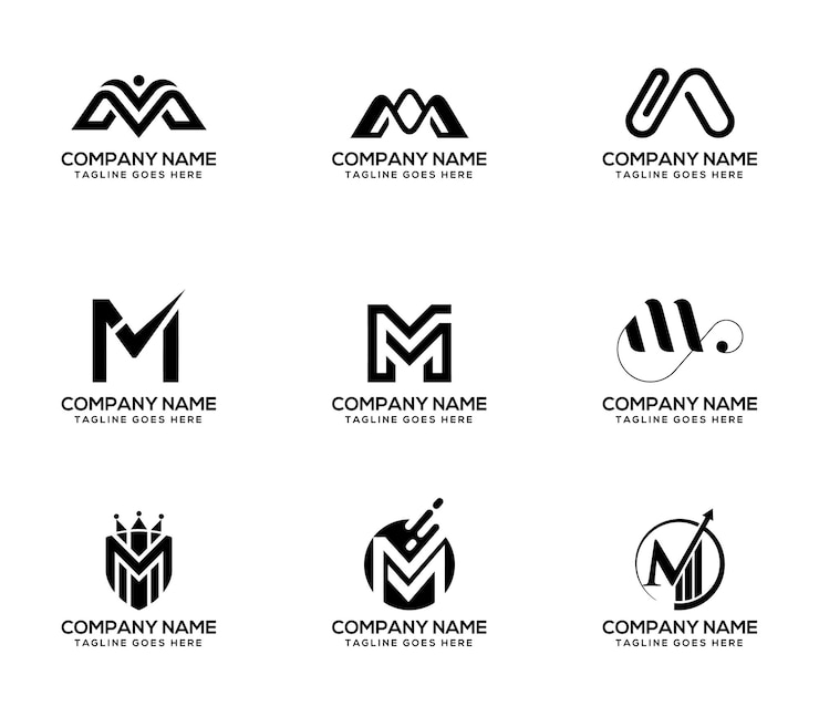 Diseño de logotipo letra M
