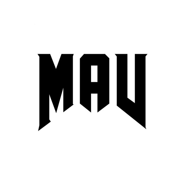 Diseño de logotipo de letra MAV para una empresa de tecnología Diseño del logotipo MAV combinación de colores blanco y negro MAV logotipo Vector MAV diseño MAV icono MAV alfabeto MAV tipografía diseño del logotipo