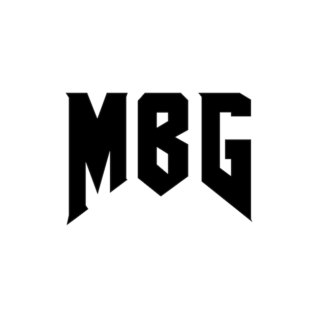 Diseño de logotipo de letra MBG para una empresa de tecnología Diseño de Logotipo MBG Combinación de colores blanco y negro Logo MBG Vector MBG Diseño de icono MBG Alfabeto MBG Tipografía Logotipo