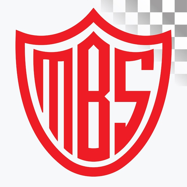 Diseño de logotipo de letra MBS