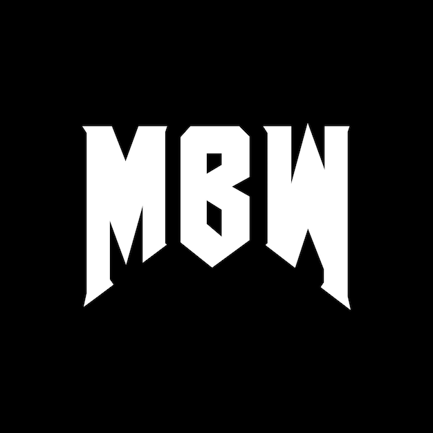 Diseño de logotipo de letra MBW para la compañía de tecnología MBW diseño de logotipo combinación de colores blanco y negro MBW logotipo MBW vector MBW diseño MBW icono MBW alfabeto MBW tipografía diseño del logotipo